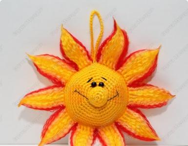 Вязаное солнце амигуруми крючком Вязаное солнышко крючком